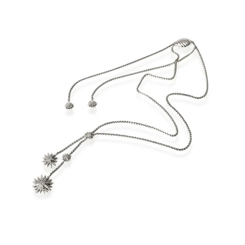 David Yurman Starburst Diamond Drop Necklace
